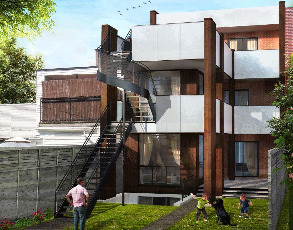 Transformation d’un duplex en triplex Charbonneau Architecture